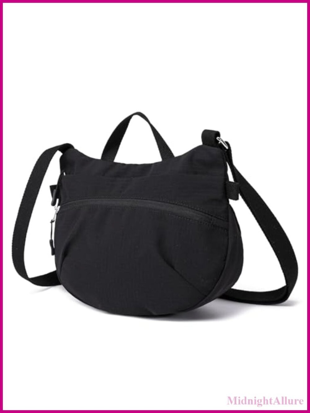 Nylon Crossbody Bag Small Lightweight Top Handle Purse Packable Travel